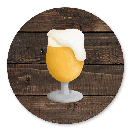 Bier met houtlook achtergrond